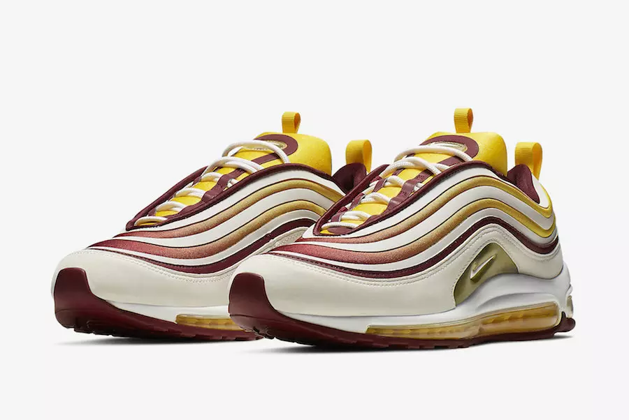 Amarillo နှင့် Team Red ရှိ Nike Air Max 97 မျက်နှာပြင်များ