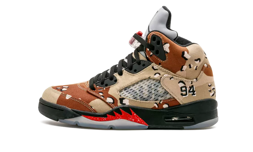 Supreme x Air Jordan 5 Desert Camo 824371-201