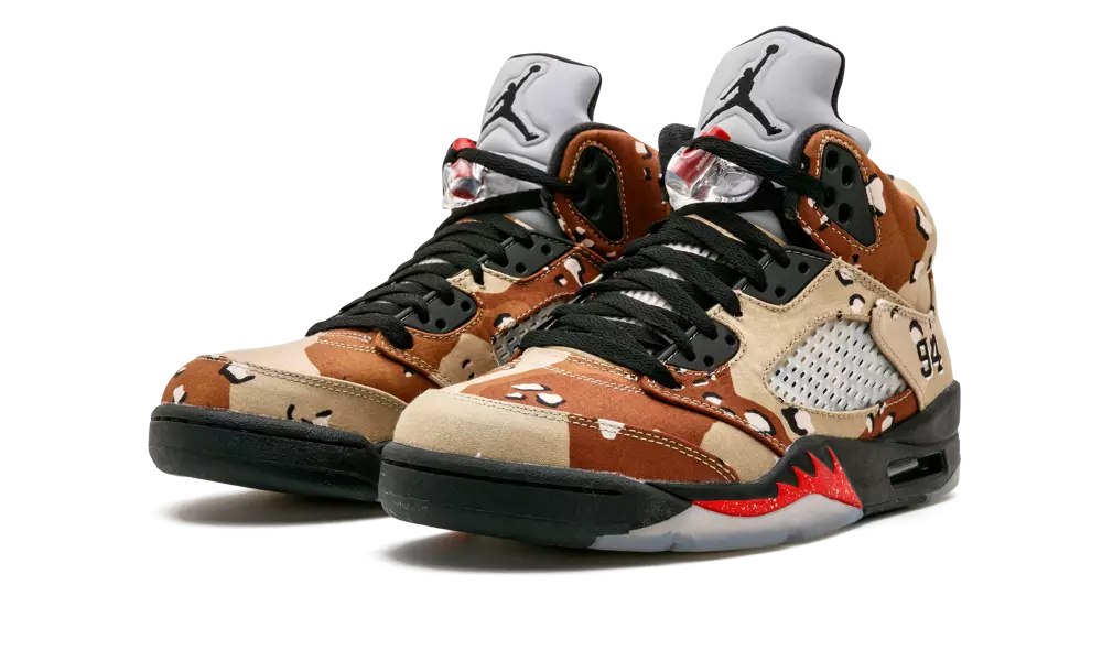 Кроссовки Supreme x Air Jordan 5 Desert Camo 824371-201