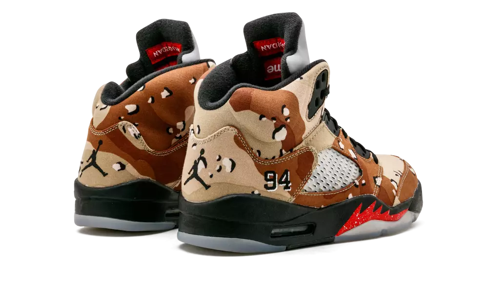 Кроссовки Supreme x Air Jordan 5 Desert Camo 824371-201