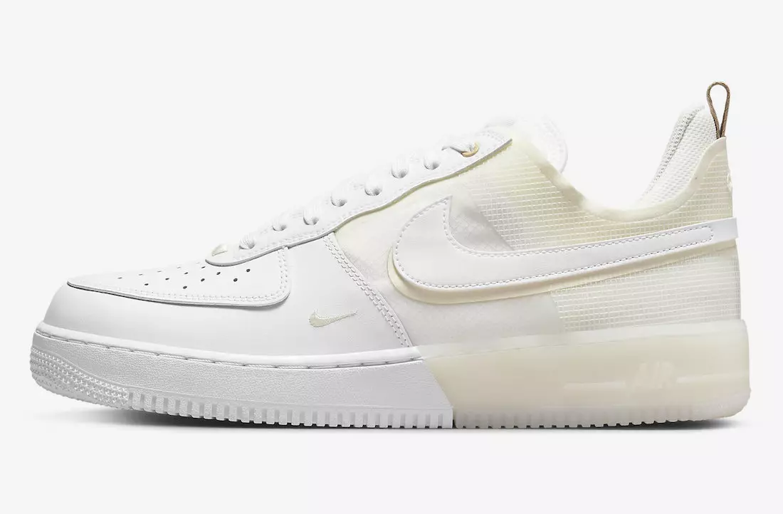 Nike Air Force 1 React Coconut Milk DH7615-100 Data ta 'Ħruġ