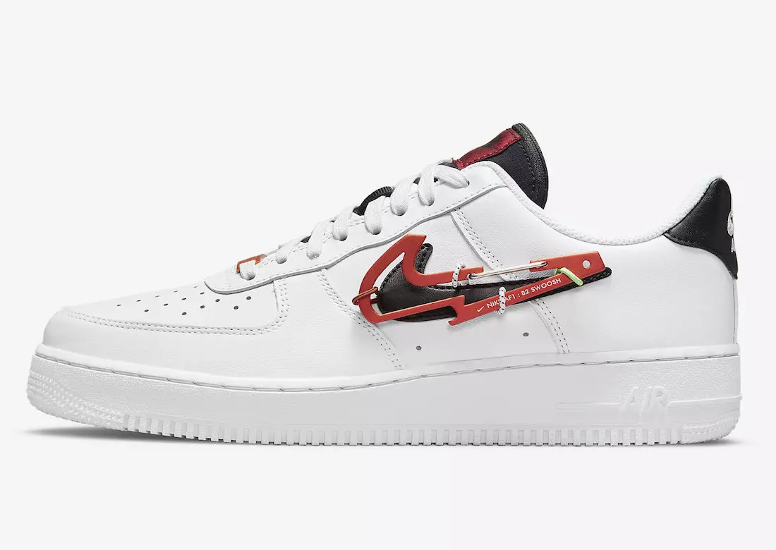 Гэтыя Nike Air Force 1 Low пастаўляюцца з галочкамі з карабінам