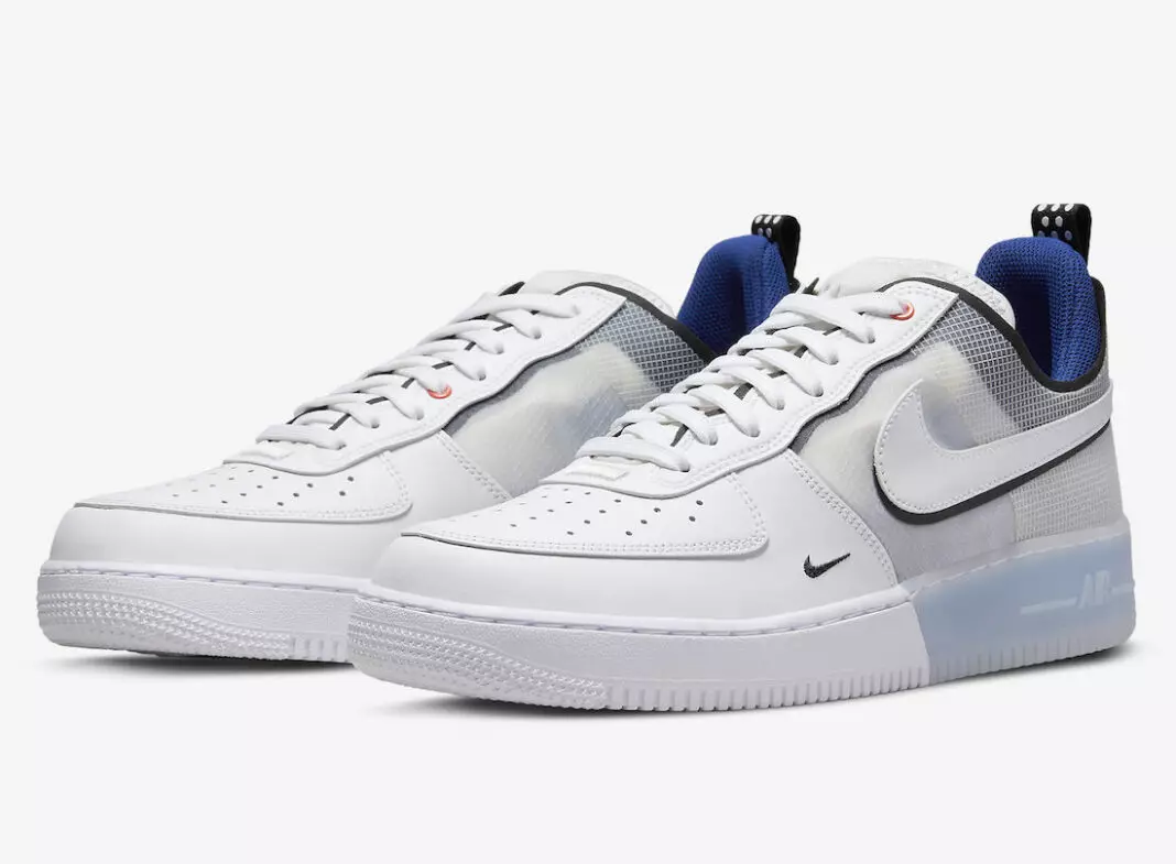 Nike Air Force 1 React White Light Фотографија сина DH7615-101 Датум на објавување