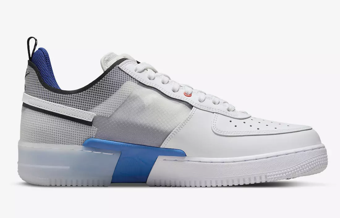 Nike Air Force 1 React White Light Photo Blue DH7615-101 Datum izlaska