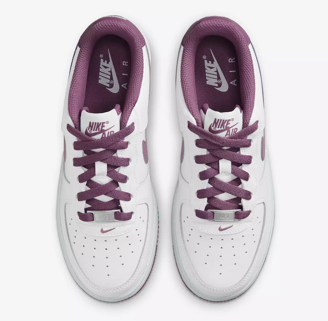 Nike Air Force 1 Low GS White Purple DH9600-101 გამოშვების თარიღი