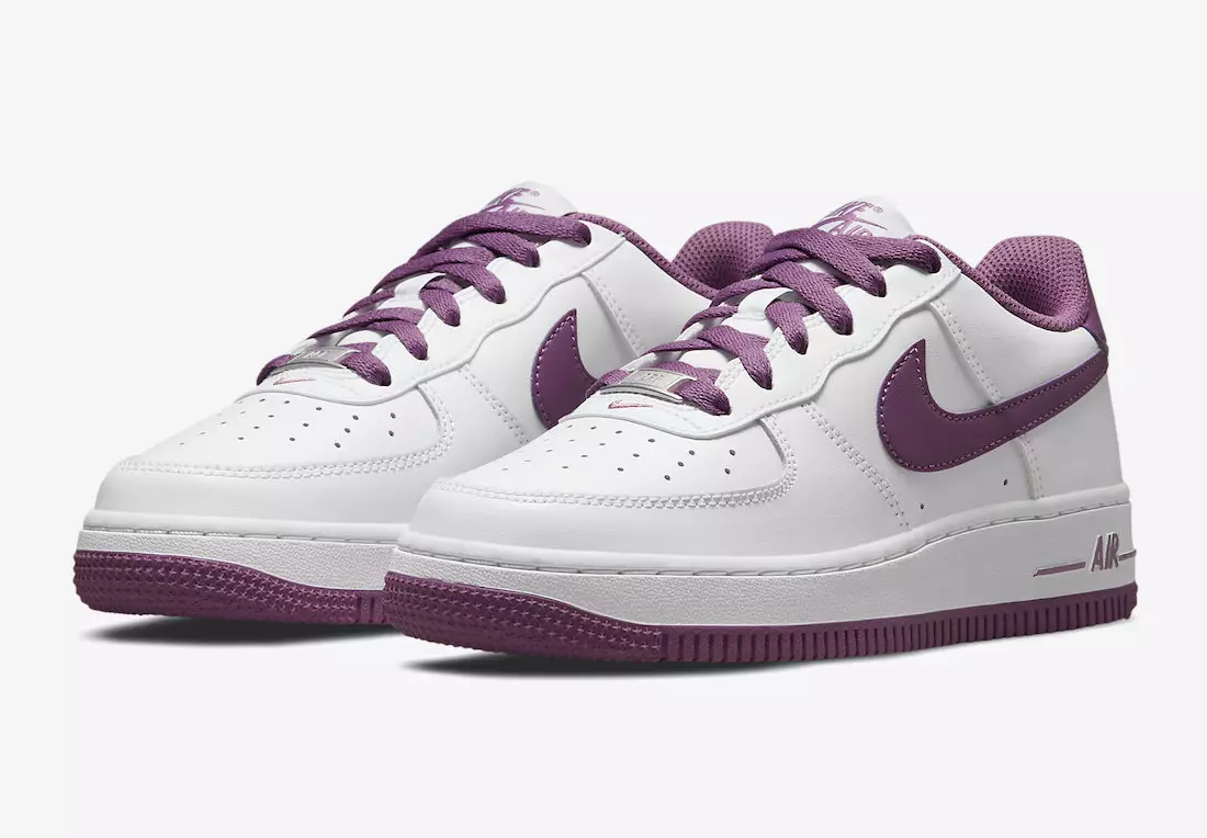 Ημερομηνία κυκλοφορίας Nike Air Force 1 Low GS White Purple DH9600-101