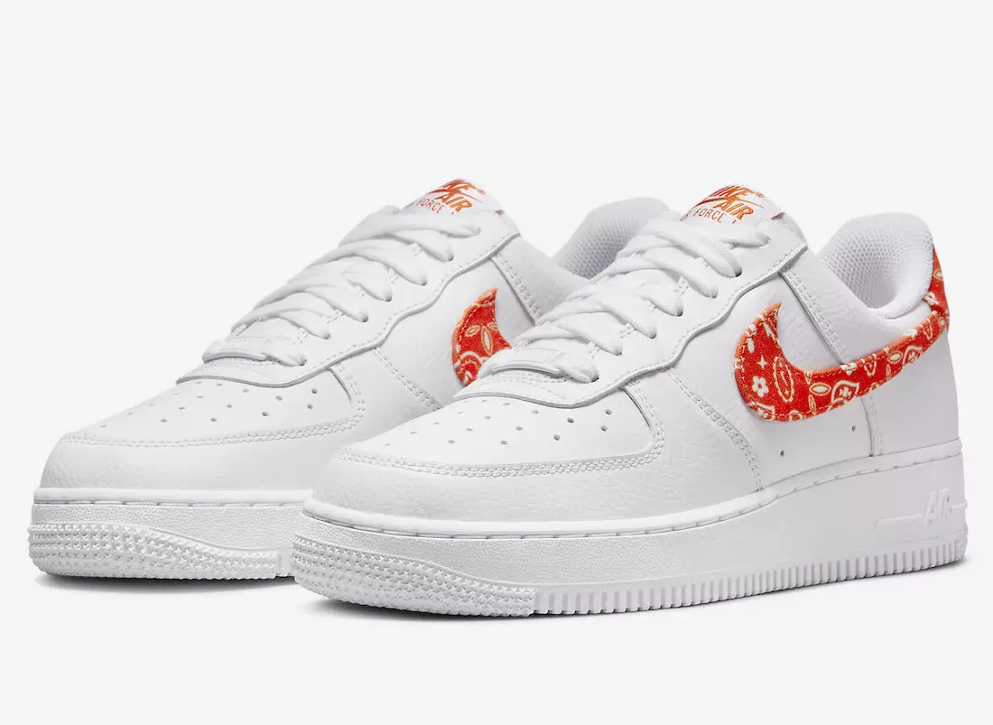 Nike Air Force 1 Low Orange Paisley DJ9942-102 išleidimo data