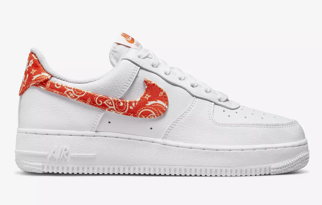 Nike Air Force 1 Low Orange Paisley DJ9942-102 Chiqarilgan Sana