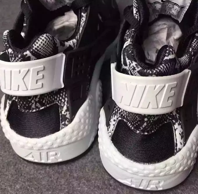 Nike Air Huarache Black White Snakeskin