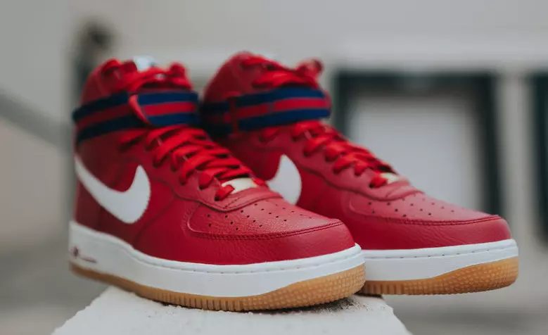 Nike Air Force 1 Haute Gomme Rouge