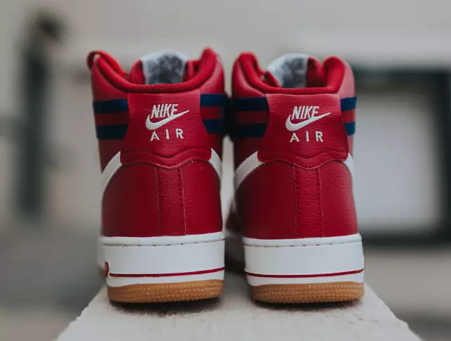 Nike Air Force 1 Haute Gomme Rouge