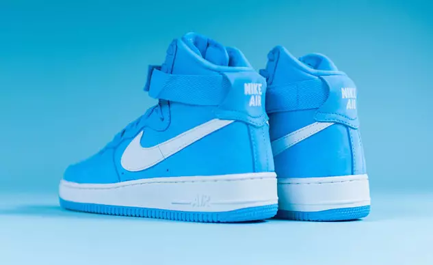 Nike Air Force 1 High Retro University Baby Blue အဖြူရောင်