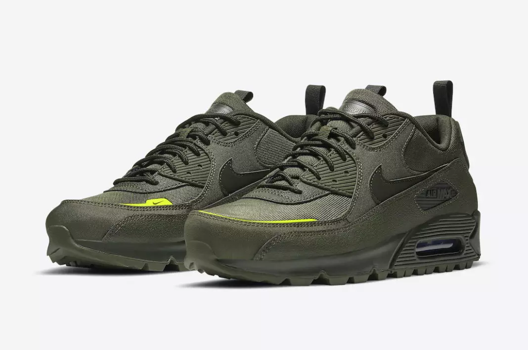 Nike Air Max 90 Surplus Cargo Khaki Lemon Venom CQ7743-300 გამოშვების თარიღი