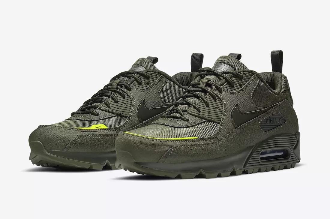 Nike Air Max 90 Surplus Cargo Khaki Lemon Venom CQ7743-300 Թողարկման ամսաթիվ