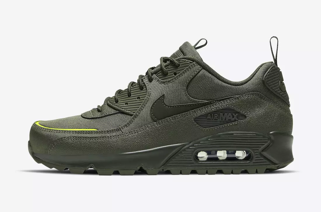 Nike Air Max 90 Surplus Cargo Kaki Lemon Venom CQ7743-300 Ngày phát hành