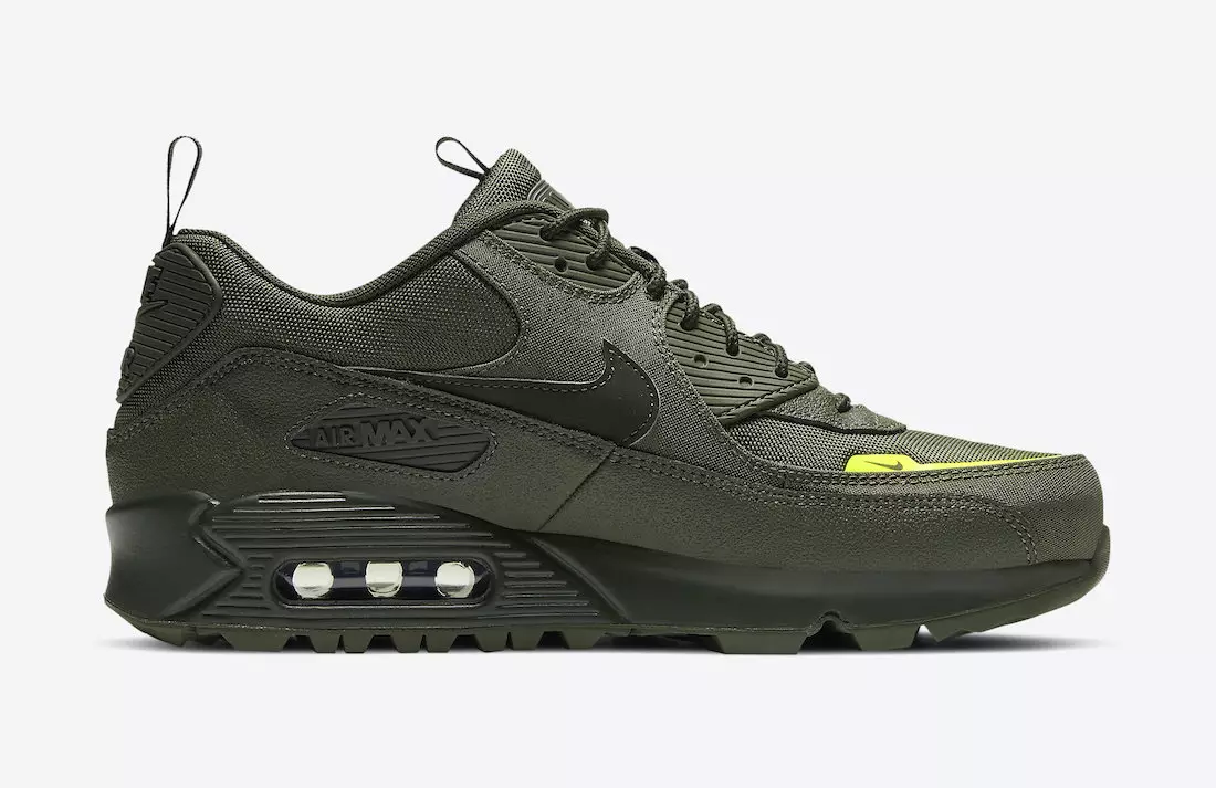 Tarehe ya Kutolewa ya Nike Air Max 90 ya Ziada ya Khaki Lemon Venom CQ7743-300