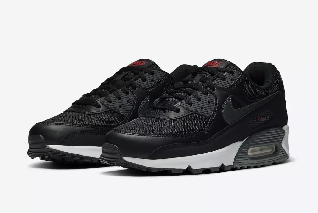 Nike Air Max 90 Black University Red DH4095-001 Чыгарылган күнү