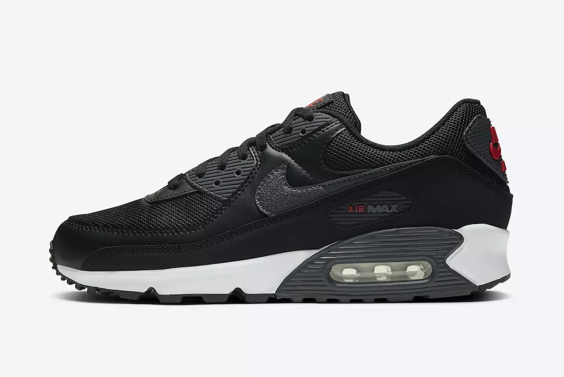 Nike Air Max 90 Black University Red DH4095-001 Data lansării