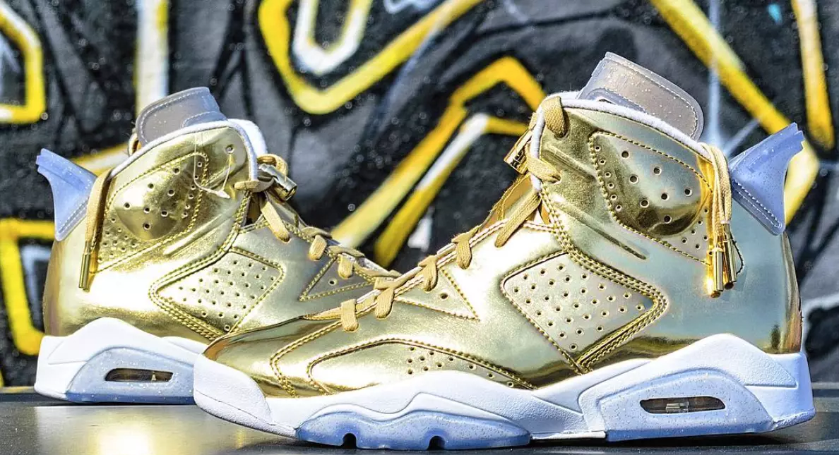 Air Jordan 6 ҷоизаи тиллоии Оскар Спайк Ли