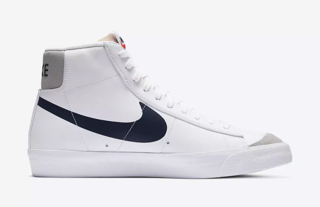 Nike Blazer Mid Reverse Logo အဖြူရောင် DA4651-100 ဖြန့်ချိသည့်ရက်စွဲ