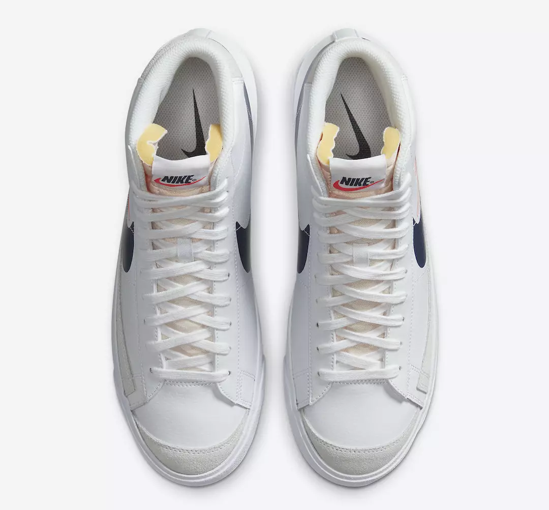 Nike Blazer Mid Reverse Logo White DA4651-100 გამოშვების თარიღი