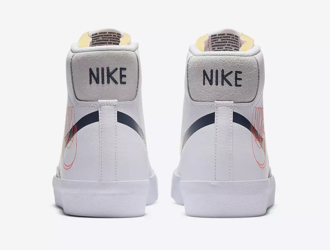 Nike Blazer Mid Reverse Logo White DA4651-100 Дата на издаване