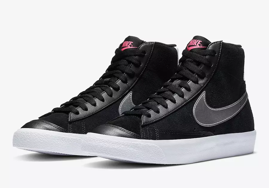 Nike Blazer Mid Vintage 77 қара күміс қызғылт DA4283-001 Шығарылған күні