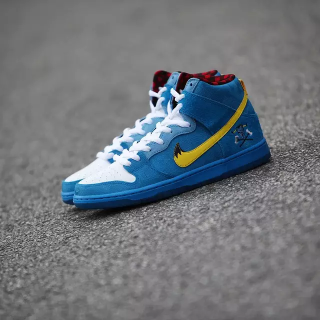 Familia Nike SB Dunk High Blue Ox Пол Бунян