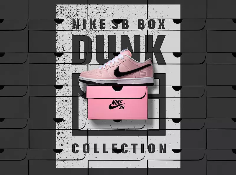 ပန်းရောင်သေတ္တာ Nike Dunk