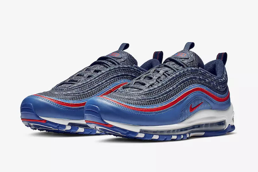 Une Nike Air Max 97 sur le thème des États-Unis en route