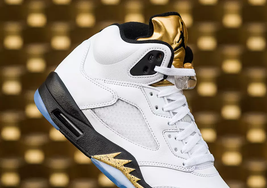 Air Jordan 5 Metallic Gold Tongue Олимпиадасы