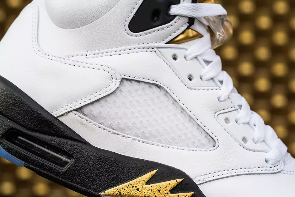 Air Jordan 5 Metallic Gold Tongue Olympics