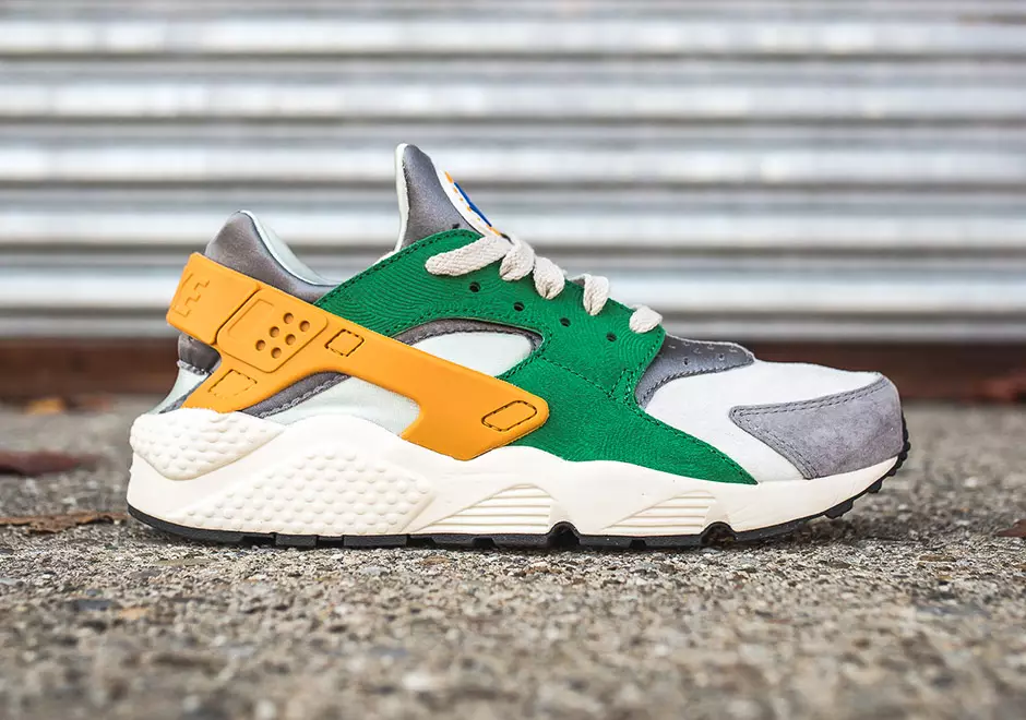 Nike Air Huarache izlaidumi priedes zaļā un zelta lapā 60283_1