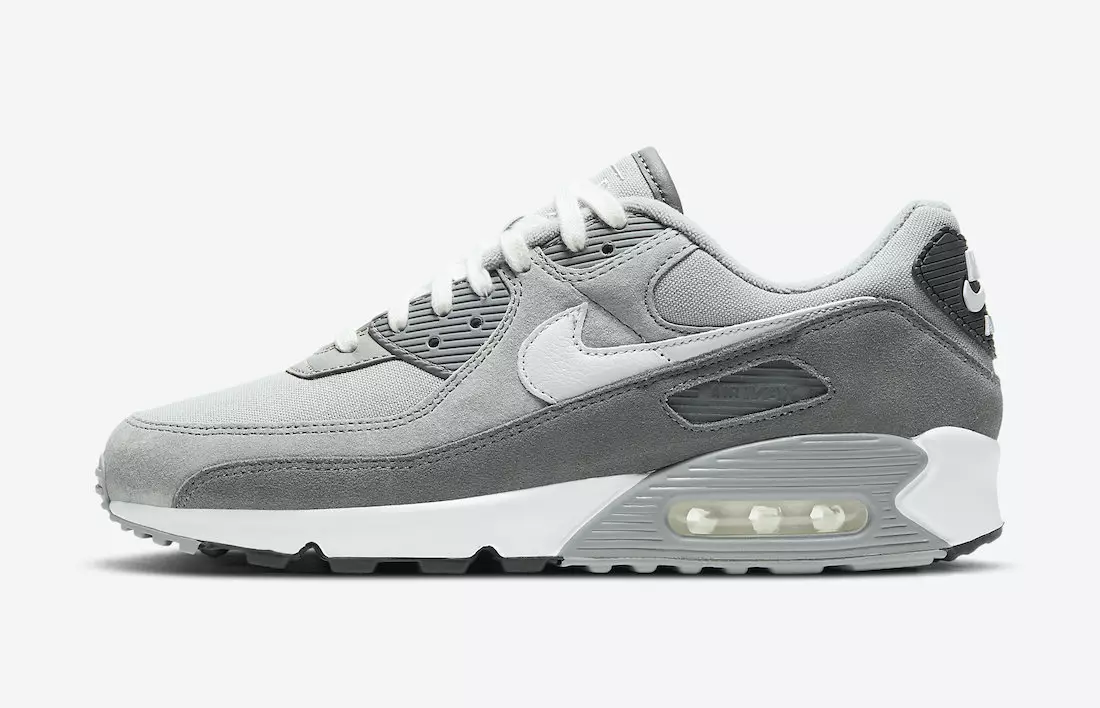 Nike Air Max 90 PRM Light Smoke Grey DA1641-001 ထုတ်ဝေသည့်ရက်စွဲ