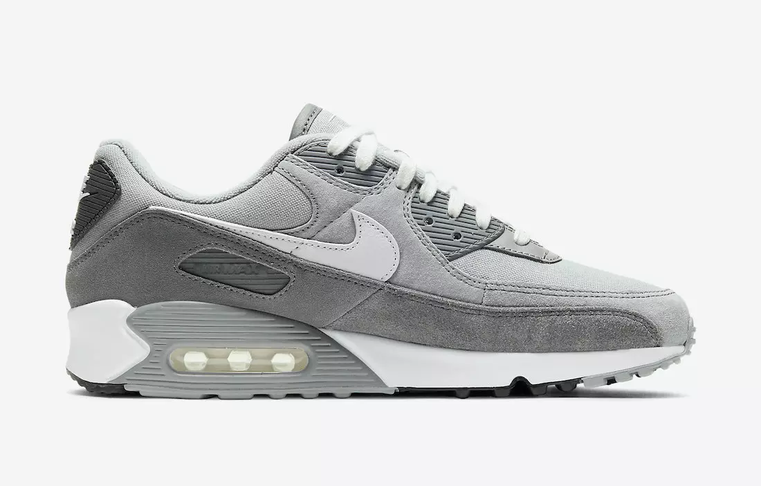 Nike Air Max 90 PRM šviesiai dūmų pilka DA1641-001 išleidimo data