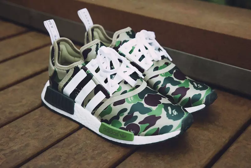 BAPE x adidas NMD 올리브 카모 출시일