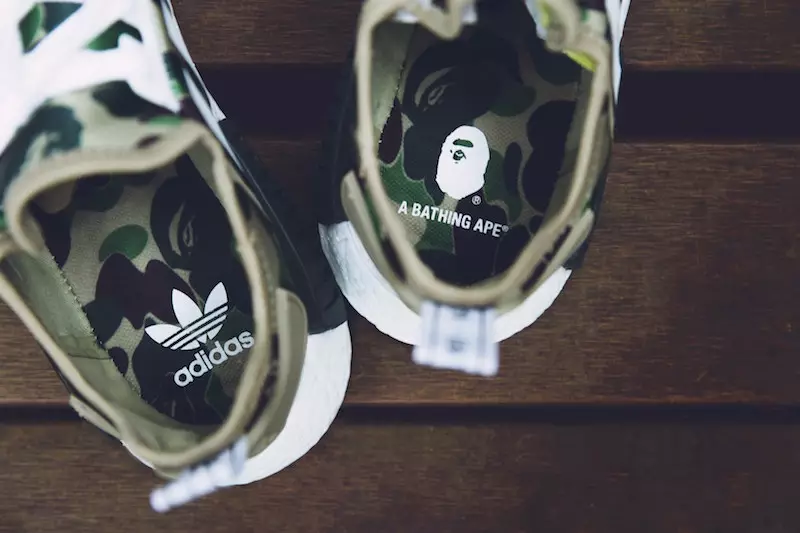 Útgáfudagur BAPE x adidas NMD Olive Camo