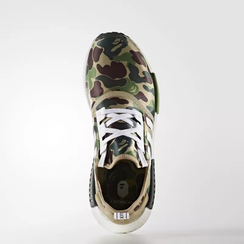 Дата выпуску BAPE x adidas NMD Olive Camo