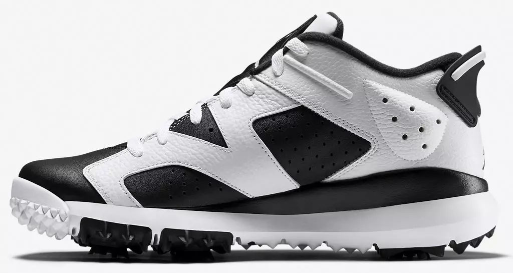 Air Jordan 6 Low Blanco Negro Oreo Golf Zapato