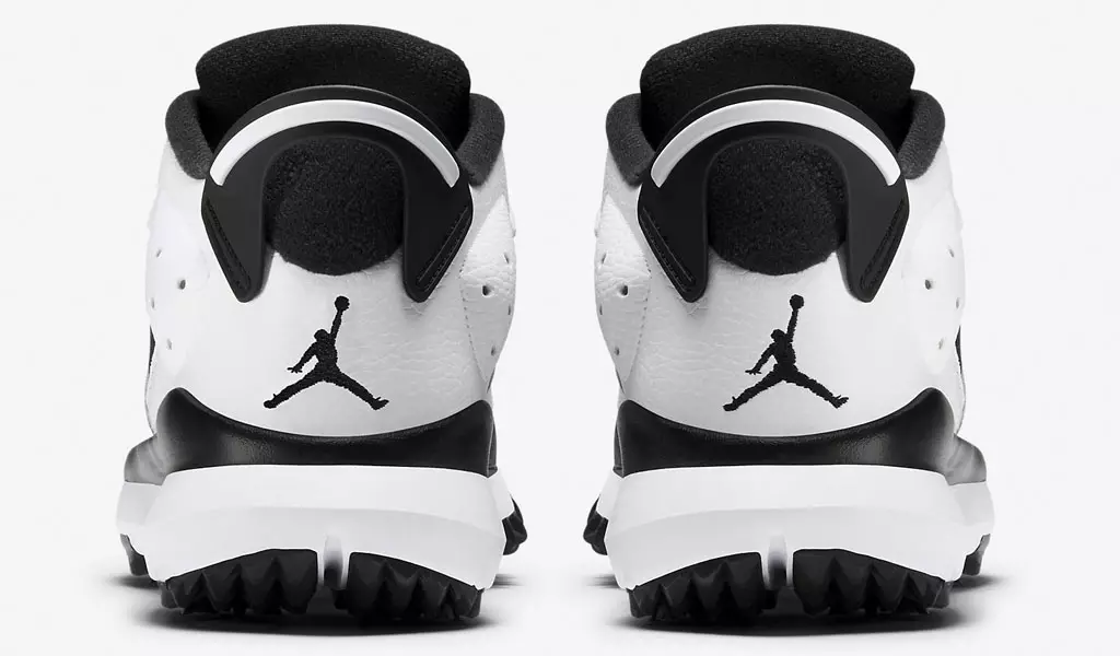 Air Jordan 6 Low White Svart Oreo golfsko