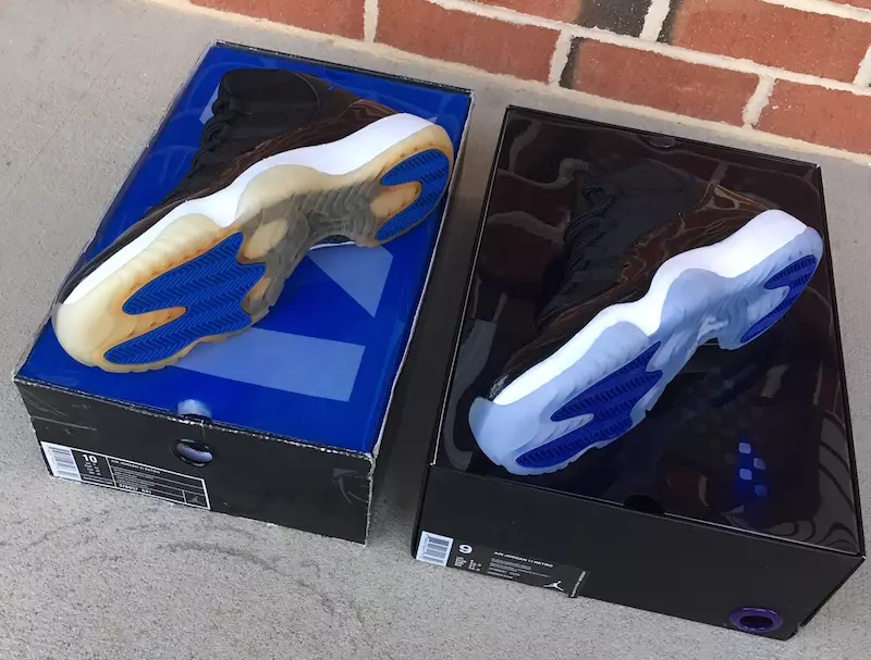 Air Jordan 11 Space Jam 2009 VS 2016 Comparison