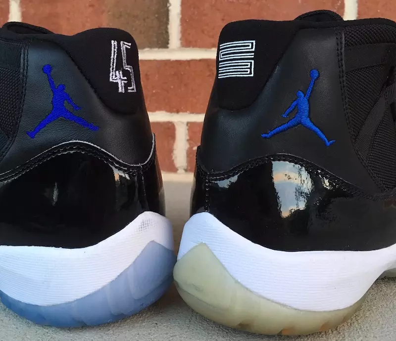 Usporedba Air Jordan 11 Space Jam 2009 VS 2016