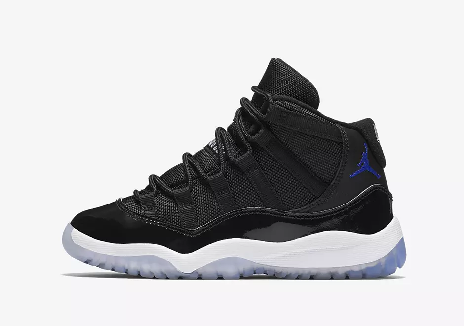 Preços de tamanhos familiares Air Jordan 11 Space Jam