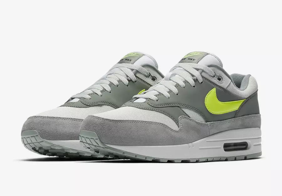 Nike Air Max 1 Gray Volt Swoosh AH8145-300