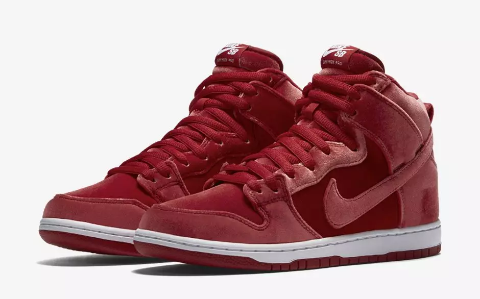 Nike SB Dunk High Red Velvet išleidimo data