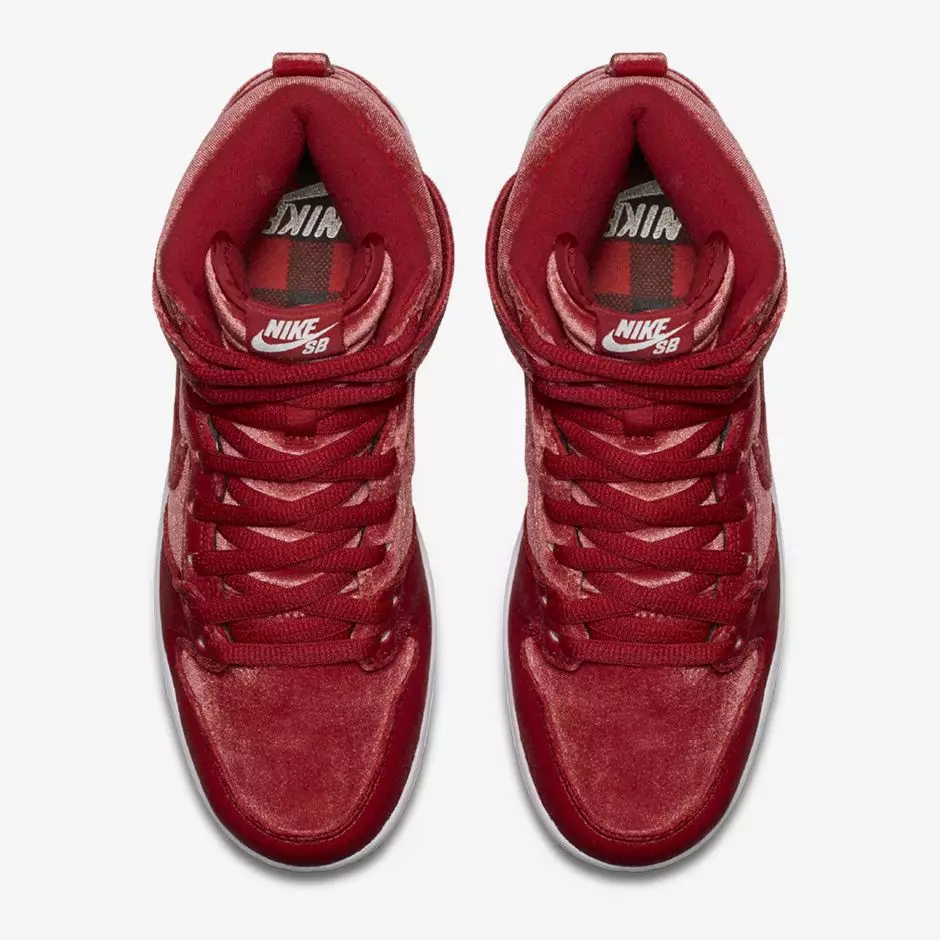 Nike SB Dunk High Red Velvet გამოშვების თარიღი