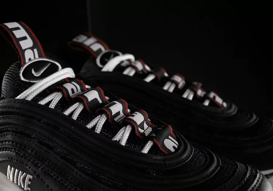 Nike Air Max 97 Premium Overbrending Qara Ağ Varsity Qırmızı Buraxılış Tarixi