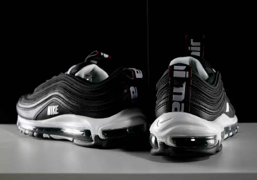 Nike Air Max 97 Premium Overbranding Black White Varsity Red Tarikh Tayangan