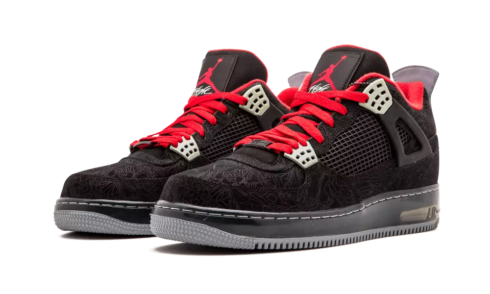 Air Jordan AJF 4 Laser Nero Varsity Rosso