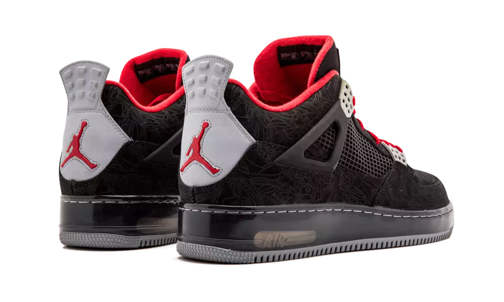 Air Jordan AJF 4 Laser Black Varsity Red